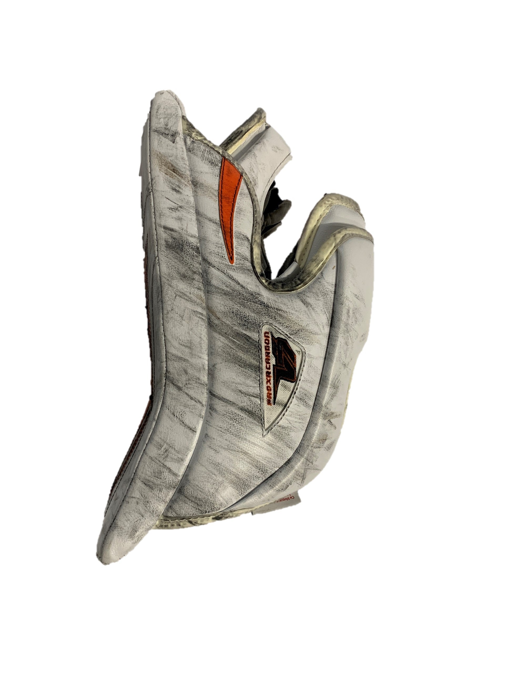 Vaughn Velocity V7 Pro XR - Bloqueur de gardien de but professionnel - Droitier - (Blanc/Noir/Orange)